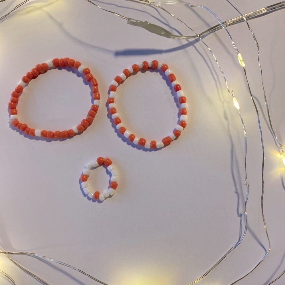 handmade bracelet and ring